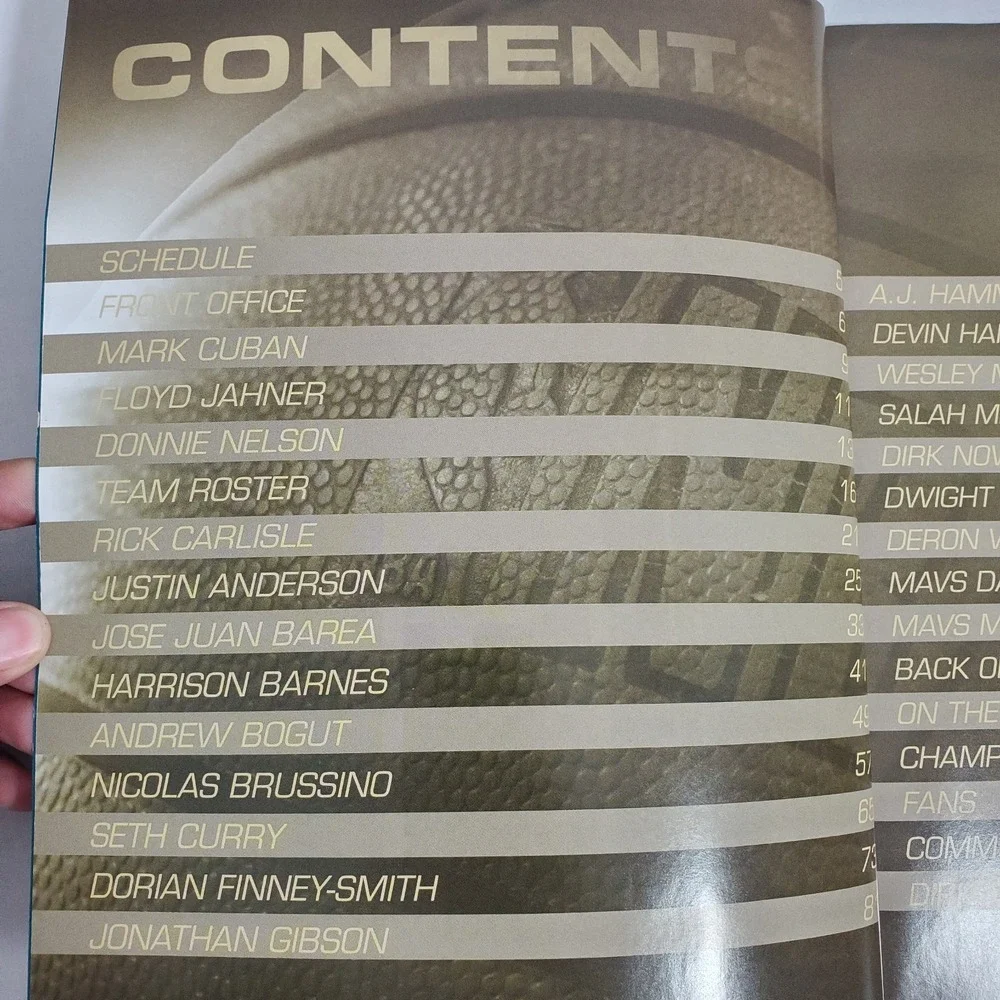 Dallas Mavericks‎ 2016–2017 Official Yearbook–NBA Media Guide–Dirk Nowitzki